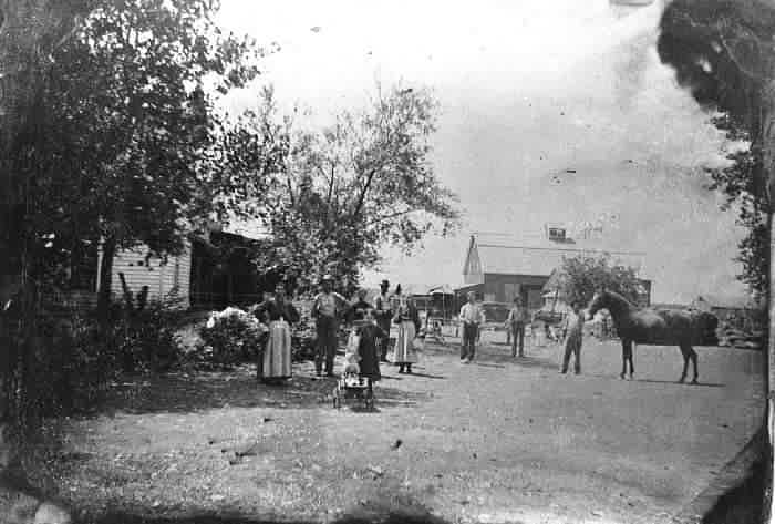 Edward Hume farm, about 1895