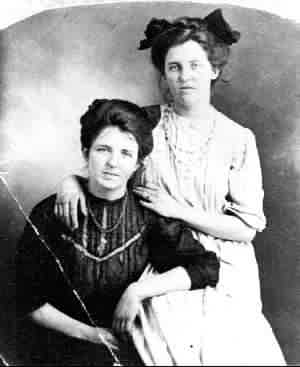 Catherine and Sadie, the Harrison twins