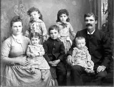 George Lewis Rice and family about 1890