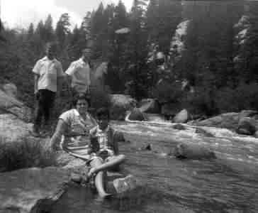 The family on a Colorado stream